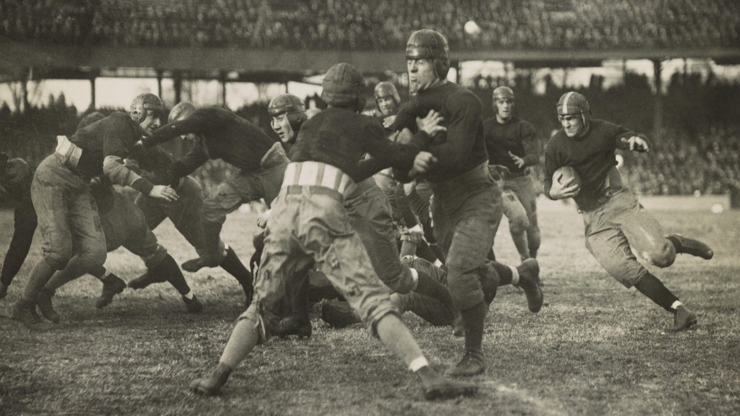 Historical collegiate athletics archive managed with sports digital asset management software