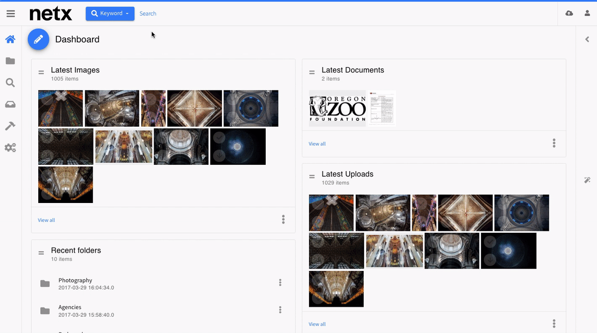 DAM - saved searches