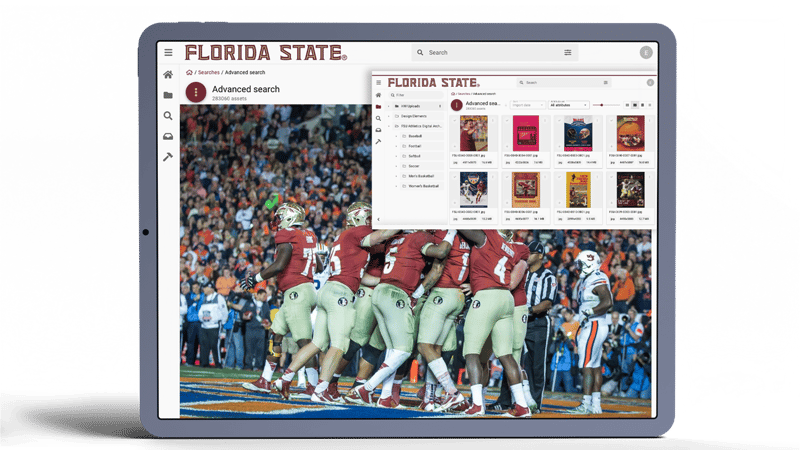 Sports digital asset management platform supporting recruiting campaigns and social media content distribution