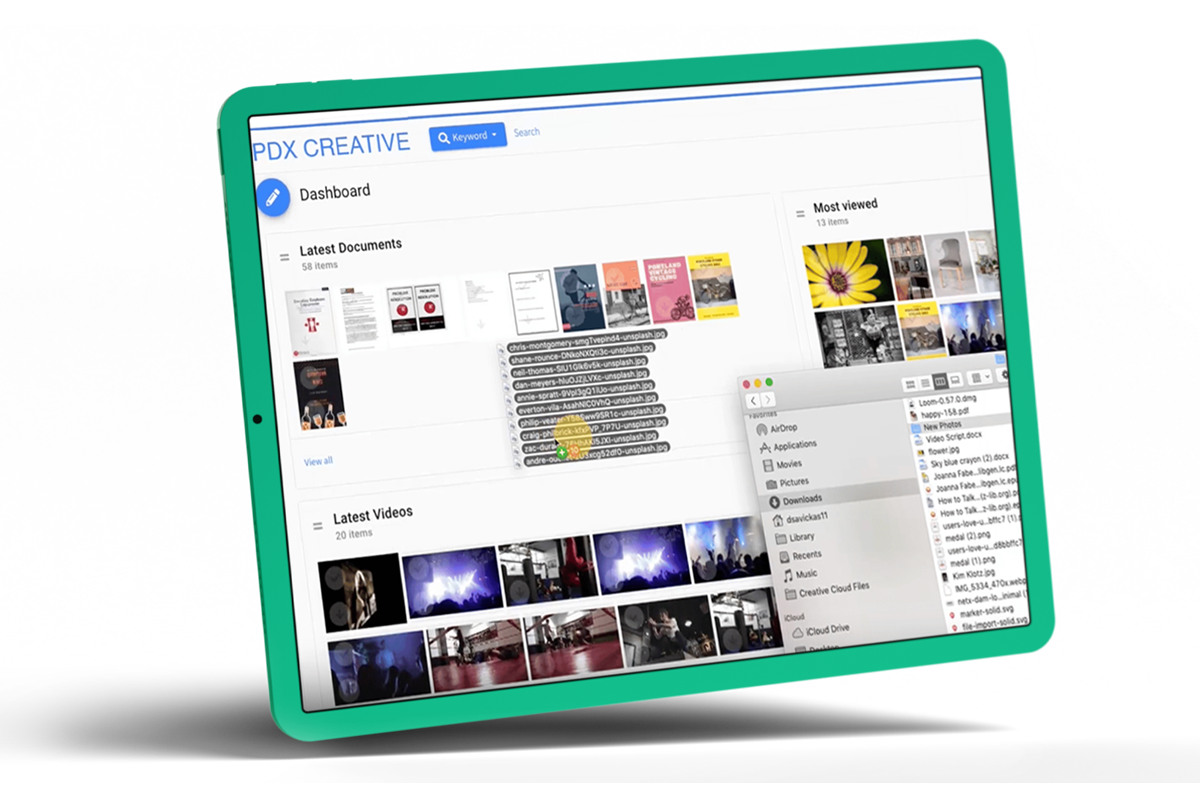 Skalierbare Plattform für das Management kreativer Assets zur Unterstützung wachsender Bibliotheken digitaler Inhalte