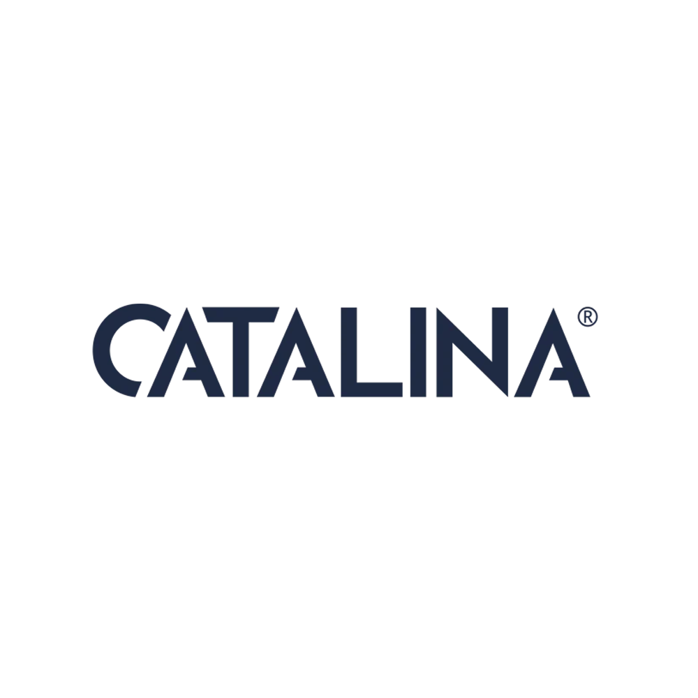 Catalina company logo featured in a NetX article about DAM workflows and system-of-record integration.