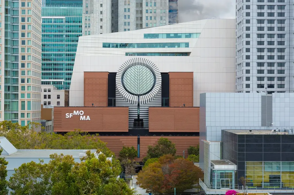 Exterior of the San Francisco Museum of Modern Art (SFMOMA), illustrating digital asset management and CMS integration for museums.